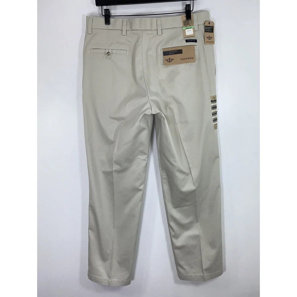 Dockers D2 Easy Khaki Mens Pants Straight Fit Size 42x32‎ Khaki NWT